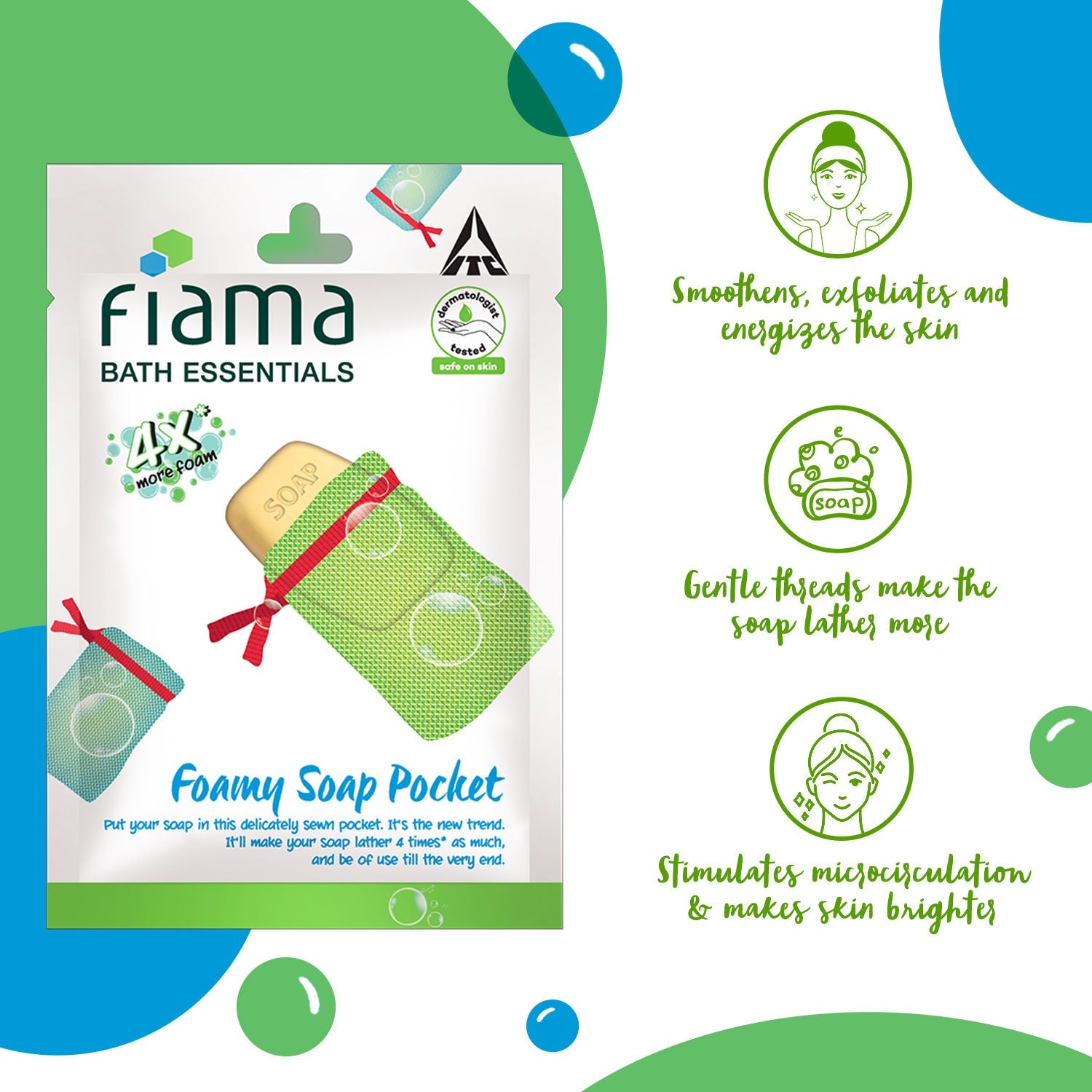 Fiama Bath Essentials Foamy Soap Pocket