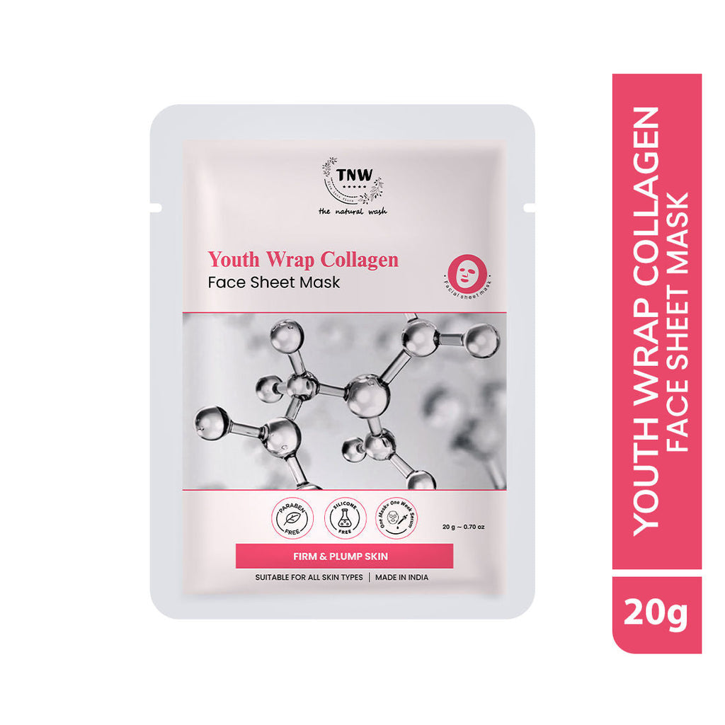 TNW The Natural Wash Glow Essence Collagen Face Sheet Mask