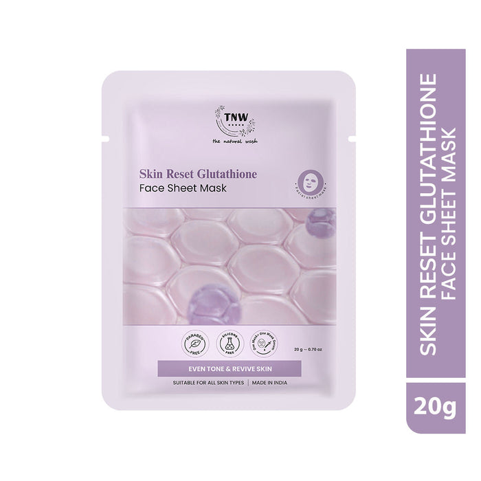TNW The Natural Wash Radiance Boost Glutathione Face Sheet Mask