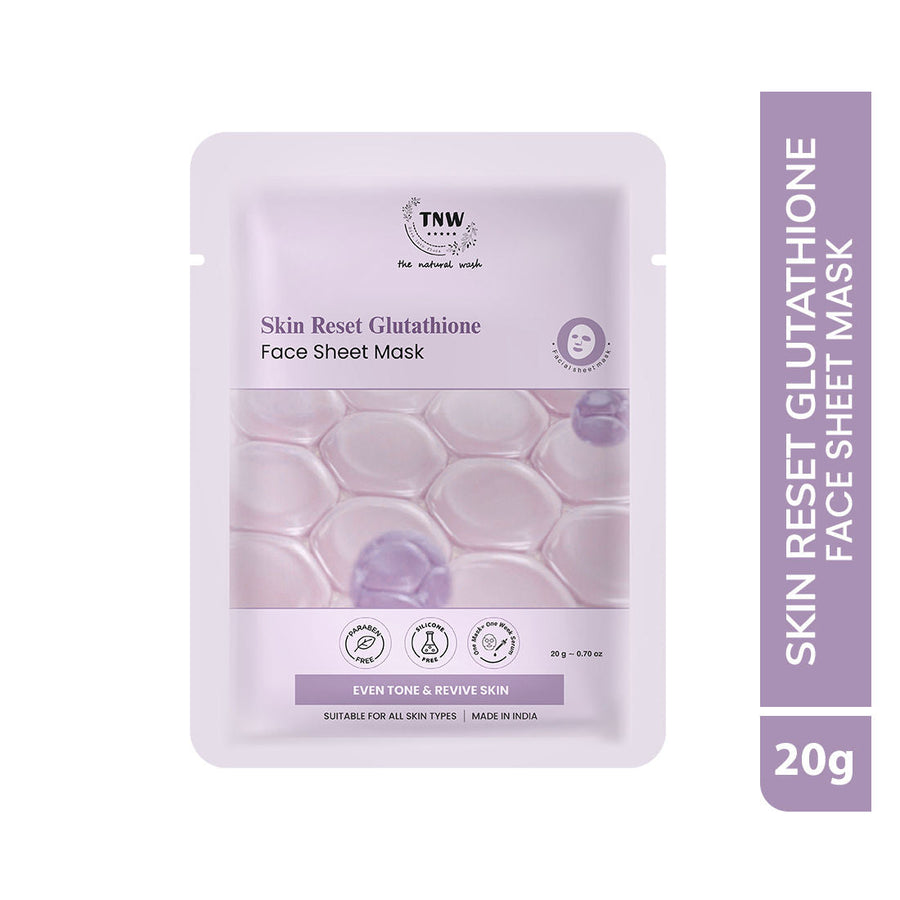 TNW The Natural Wash Radiance Boost Glutathione Face Sheet Mask