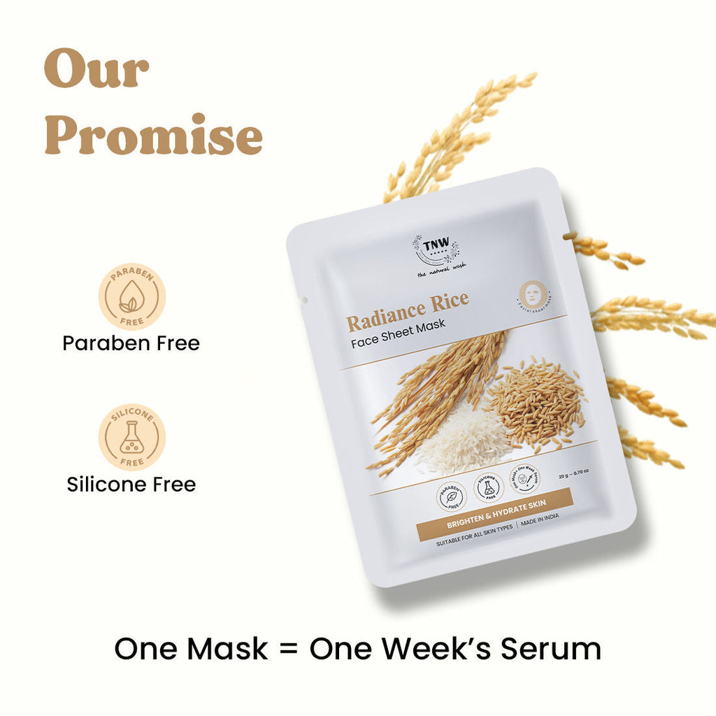 TNW The Natural Wash Pure Radiance Rice Face Sheet Mask