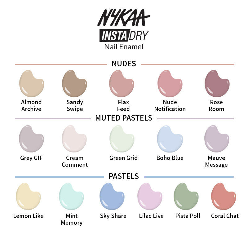 Nykaa Cosmetics Insta Dry Fast Drying Nail Enamel Polish