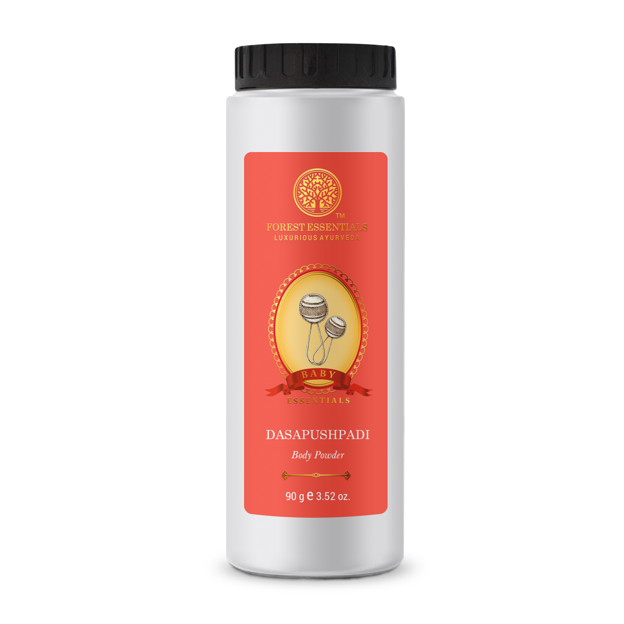 Forest Essentials Baby Body Powder Dasapushpadi - Talc Free Natural Baby Powder - Safe & Natural