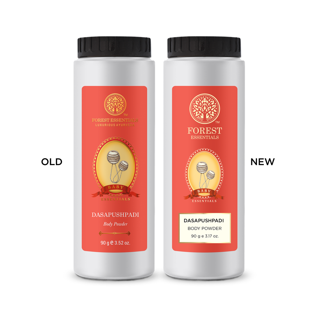 Forest Essentials Baby Body Powder Dasapushpadi - Talc Free Natural Baby Powder - Safe & Natural