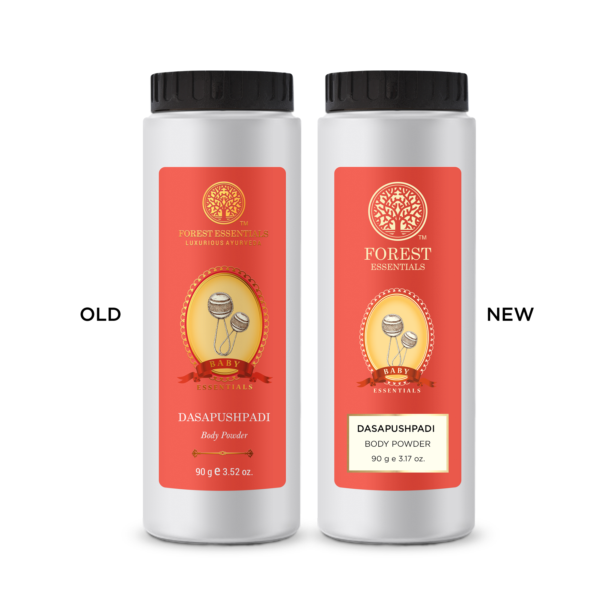 Forest Essentials Baby Body Powder Dasapushpadi - Talc Free Natural Baby Powder - Safe & Natural