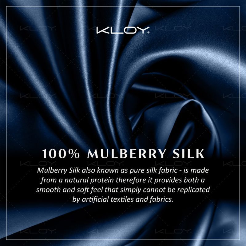 KLOY 100% Mulberry Silk Sleep Eye Mask - Blue