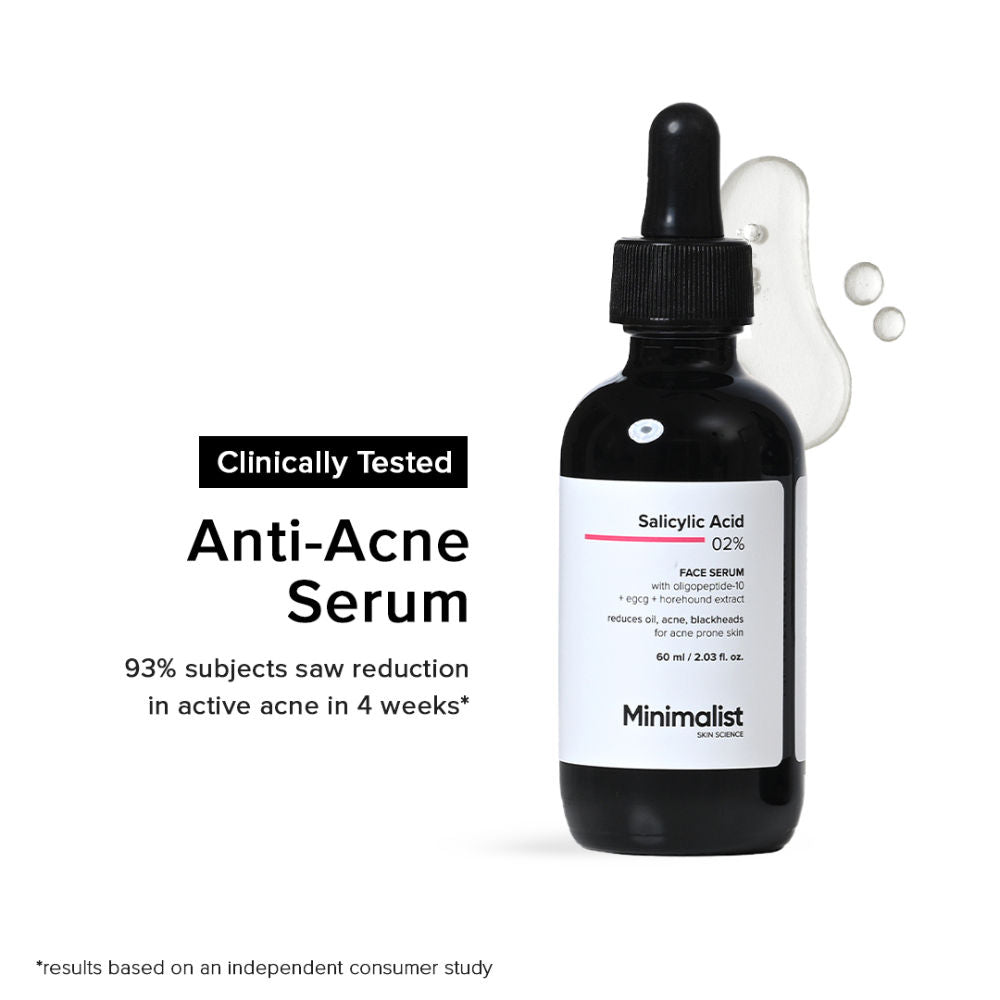 Minimalist 2% Salicylic Acid Face Serum For Blackheads & Whiteheads