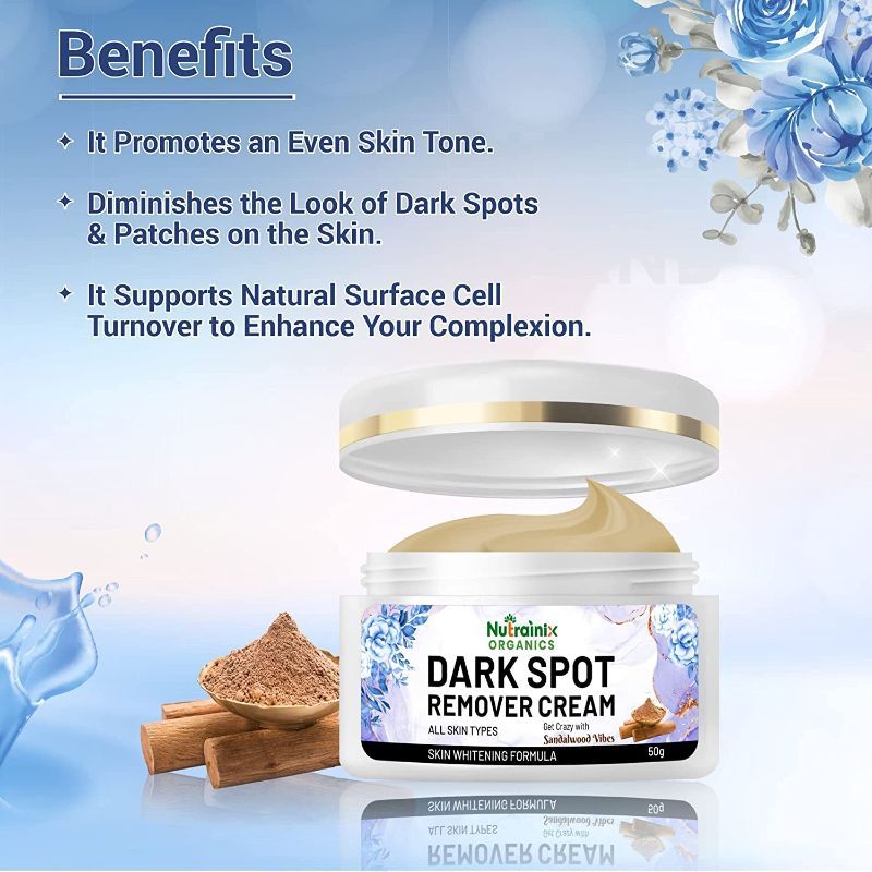 Nutrainix Organics Dark Spot Remover Cream With Skin Whitening Formula