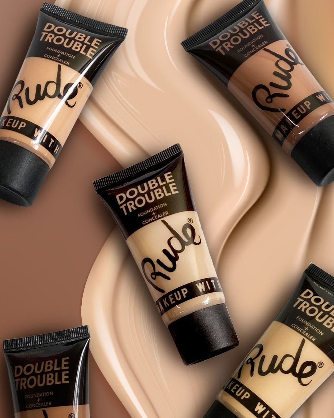 Rude Cosmetics Double Trouble Foundation + Concealer