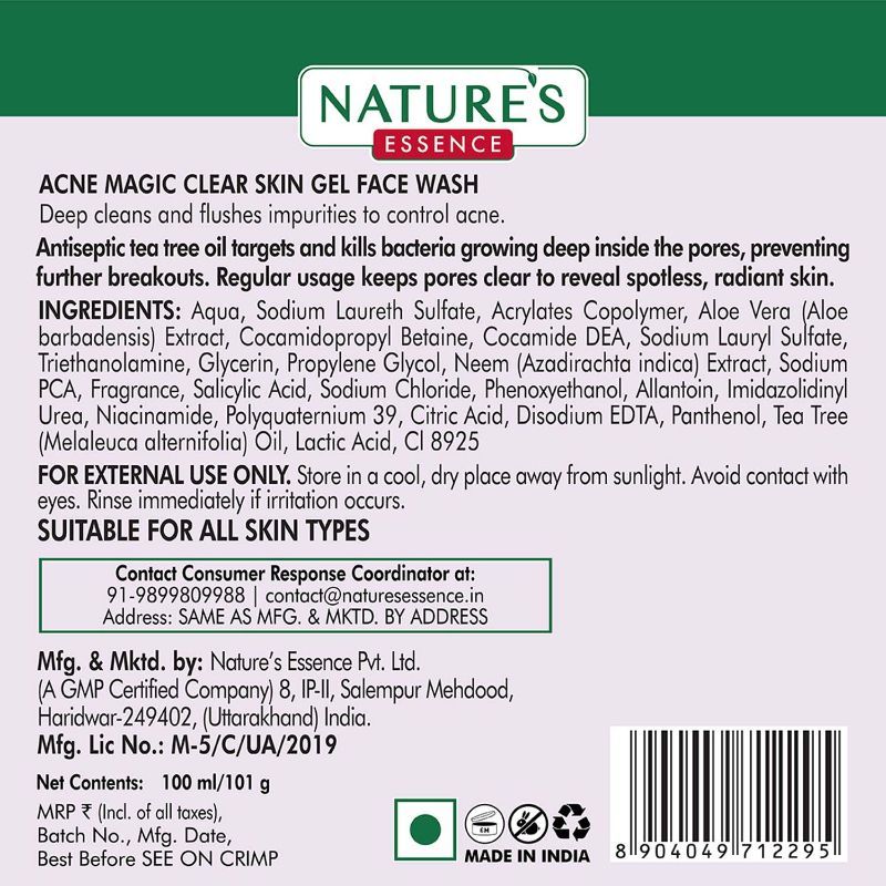 Nature's Essence Acne Magic Clear Skin Gel Face Wash