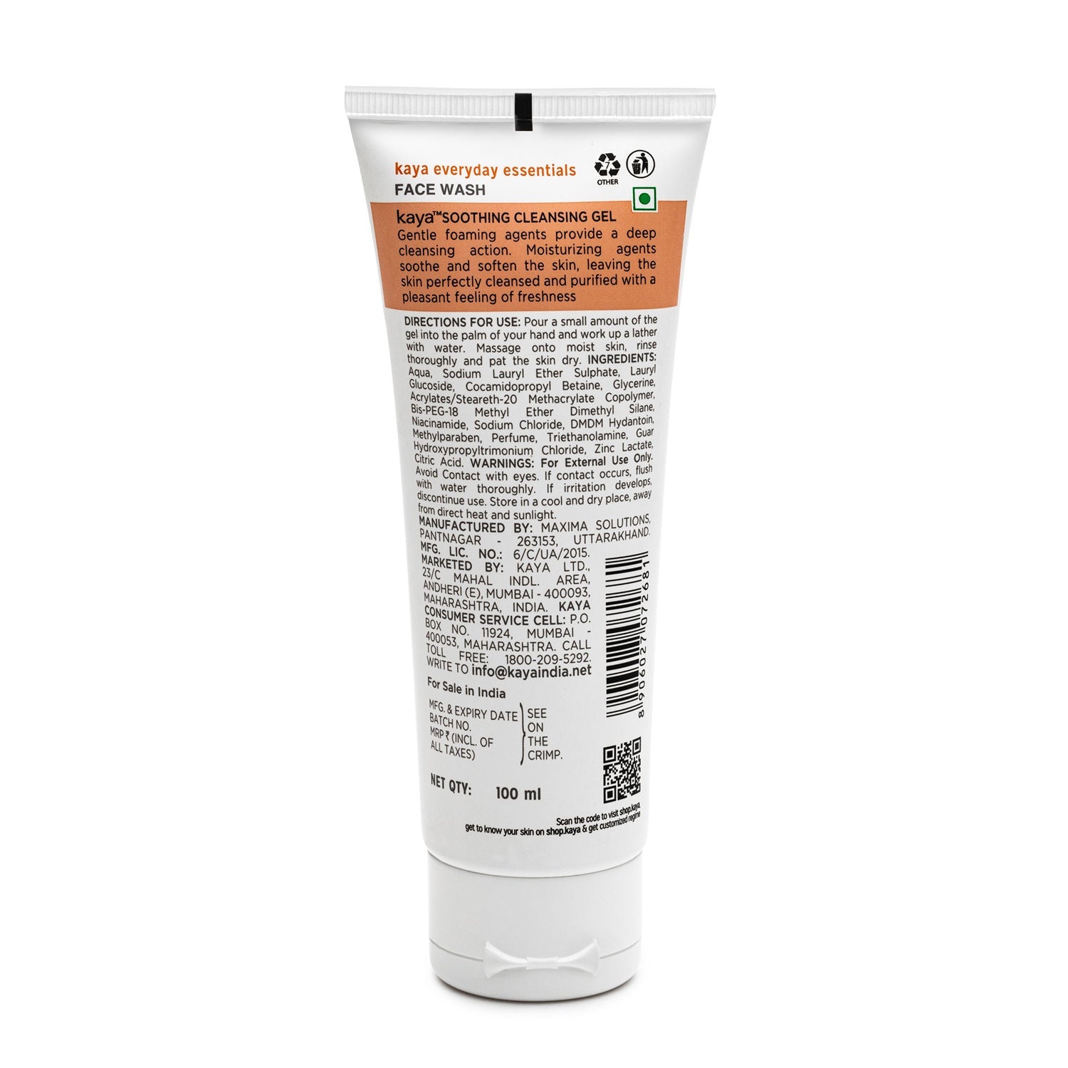 Kaya Soothing Cleansing Gel