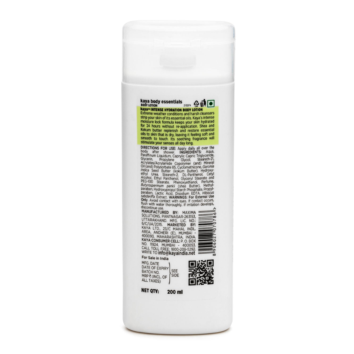 Kaya Intense Hydration Body Lotion