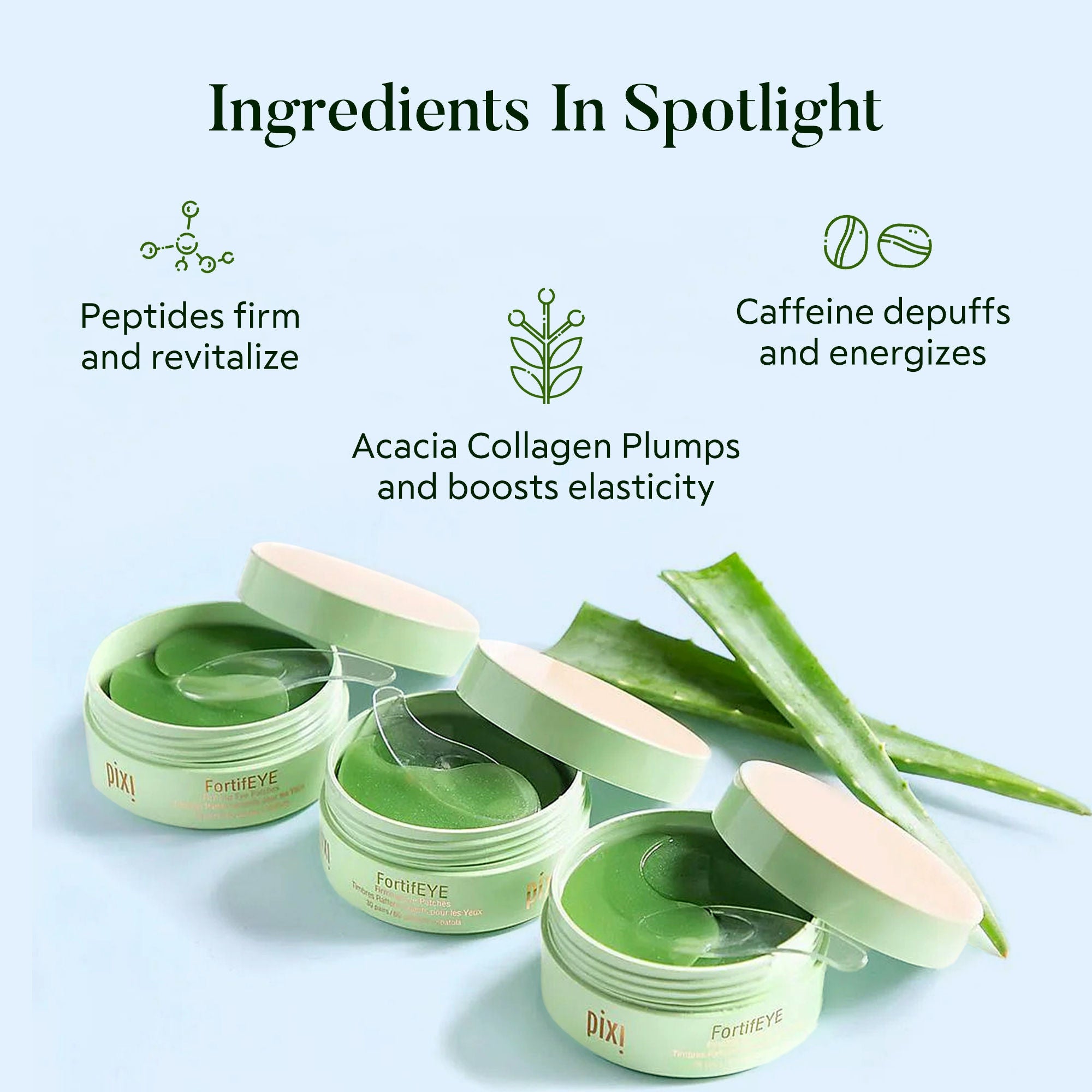 PIXI FortifEYE Firming Under-Eye Patches with Collagen, Retinol & Caffeine