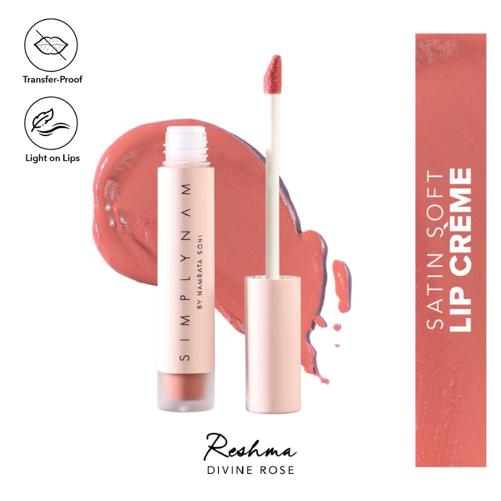 Simply Nam Satin Soft Lip Creme, Hydrating, Botanical Colour for Everyday Lips