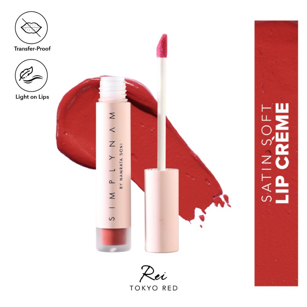 Simply Nam Satin Soft Lip Creme, Hydrating, Botanical Colour for Everyday Lips