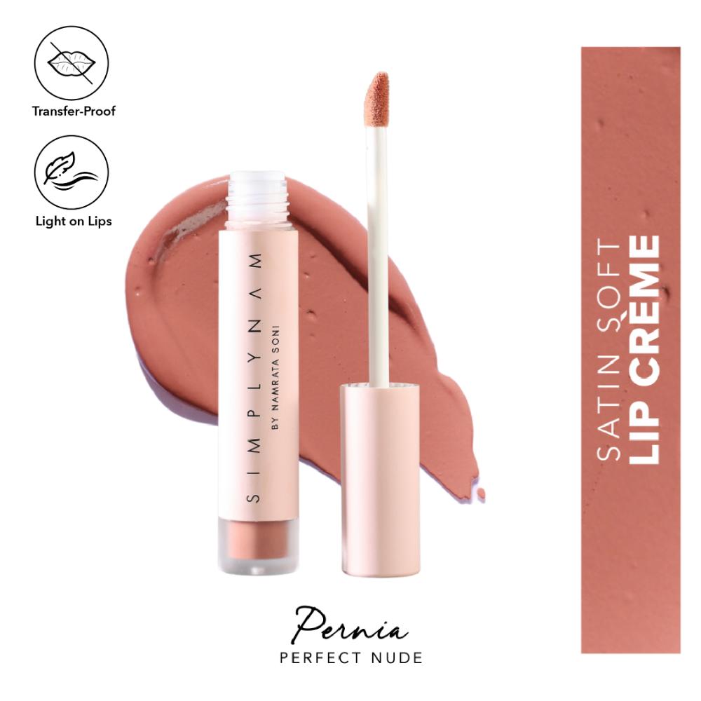 Simply Nam Satin Soft Lip Creme, Hydrating, Botanical Colour for Everyday Lips