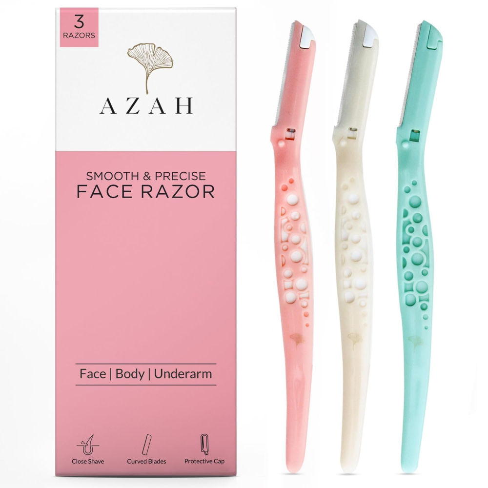 Azah Reusable Face Razor For Women Facial Hair Instant & Painless Hair Removal