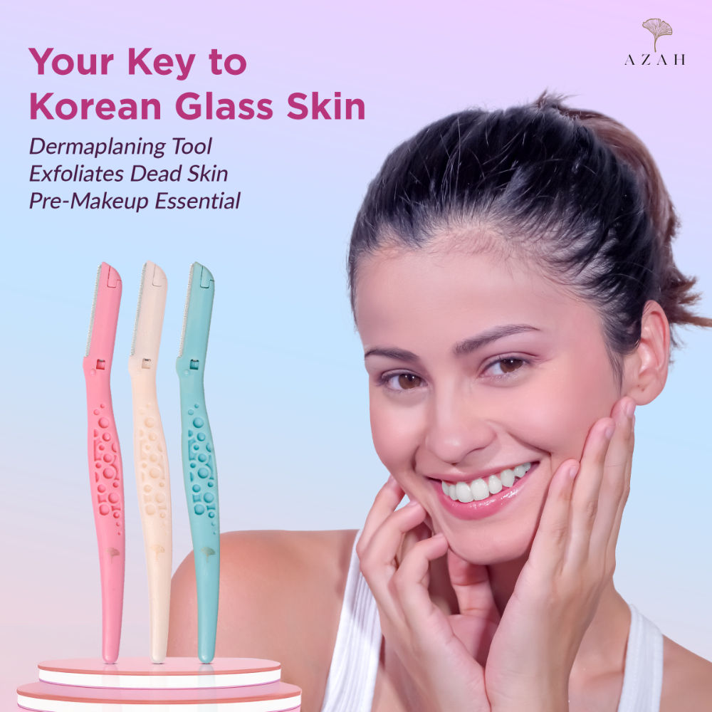 Azah Reusable Face Razor For Women Facial Hair Instant & Painless Hair Removal