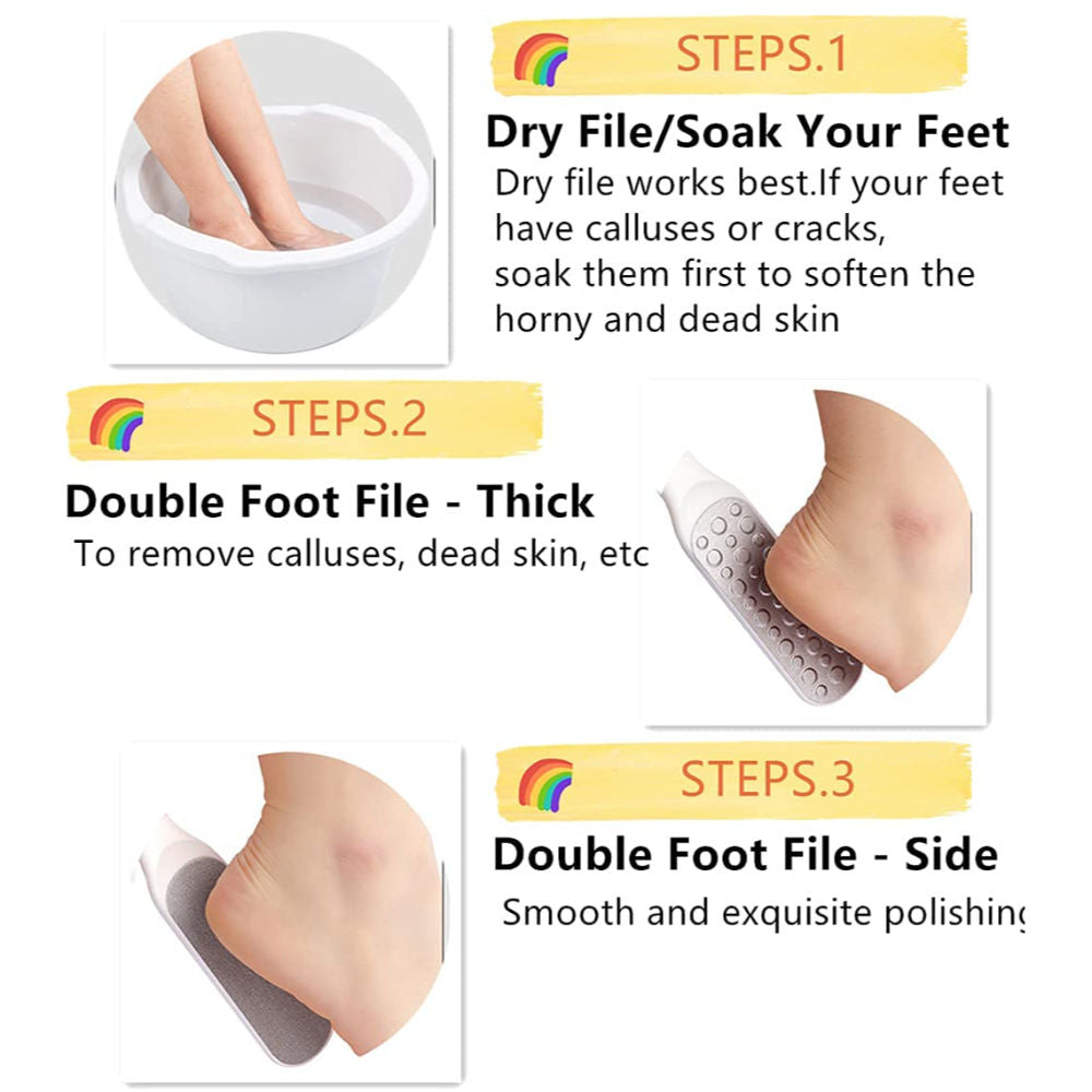 MEPOINT Foot Scrubber Callus Remover, Durable Scrubber, Dead Skin Remover Emery