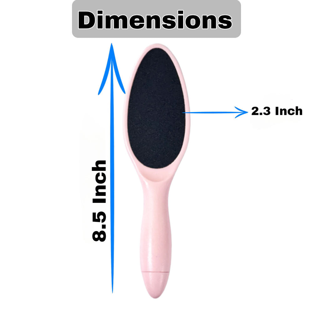 MEPOINT Double Sided Foot Scrubber For Dead Skin Ovel Shape - Color May Vary