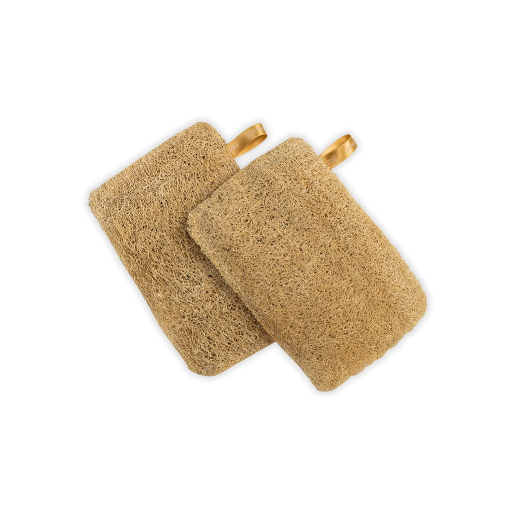 Nat Habit Natural Sun Dried Bath Loofah, Body Sponge, Scrubber for Men & Women, Sustainable Handmade