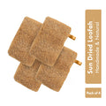 Nat Habit Natural Sun Dried Bath Loofah, Body Sponge, Scrubber for Men & Women, Sustainable Handmade