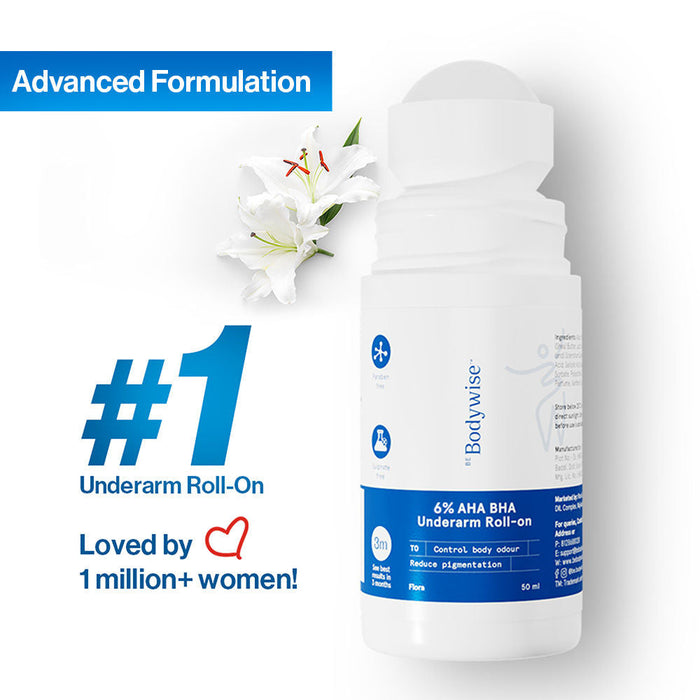 Be Bodywise 6% AHA BHA Advanced Underarm Roll On