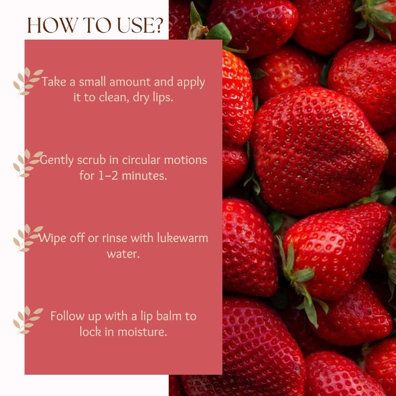 Ecoberry Strawberry Kiss Lip Scrub