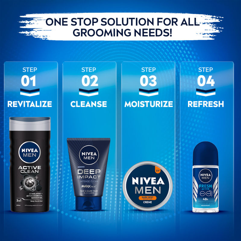 NIVEA Men Deep Impact Intense Clean Face Wash