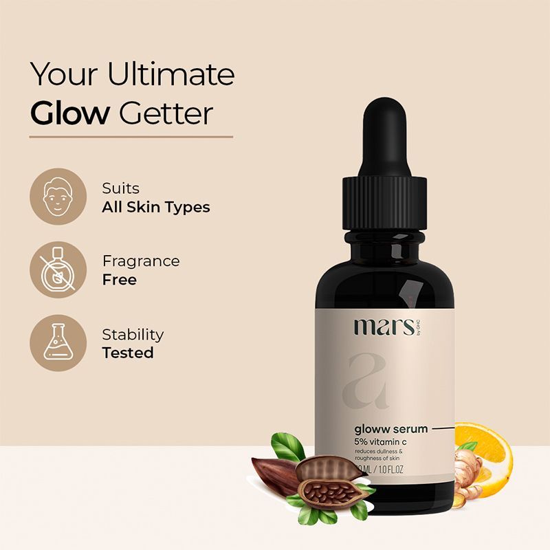 Mars by GHC Vitamin C Face Serum With 5% Niacinamide For Dry & Sensitive Skin