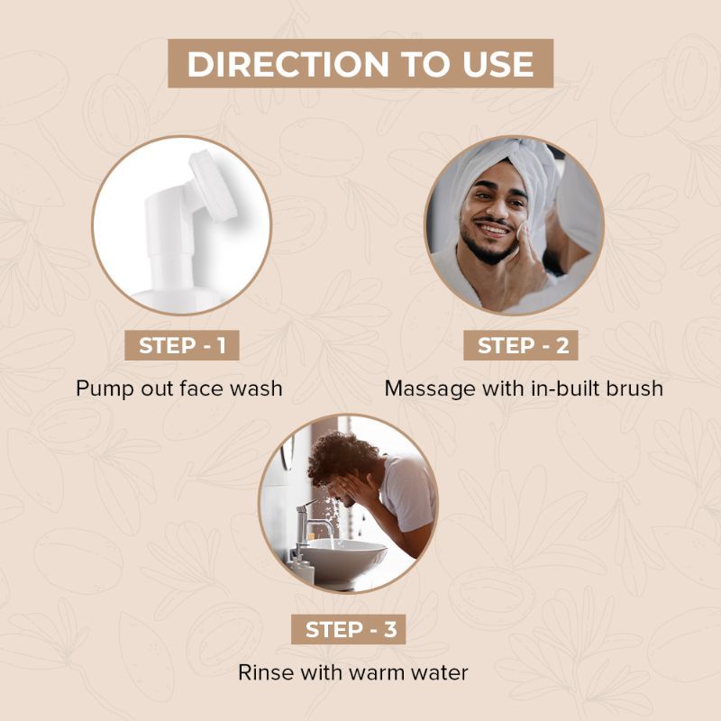 Mars by GHC Tea Tree Foaming Face Wash with Built-in Brush For Oil & Acne Control