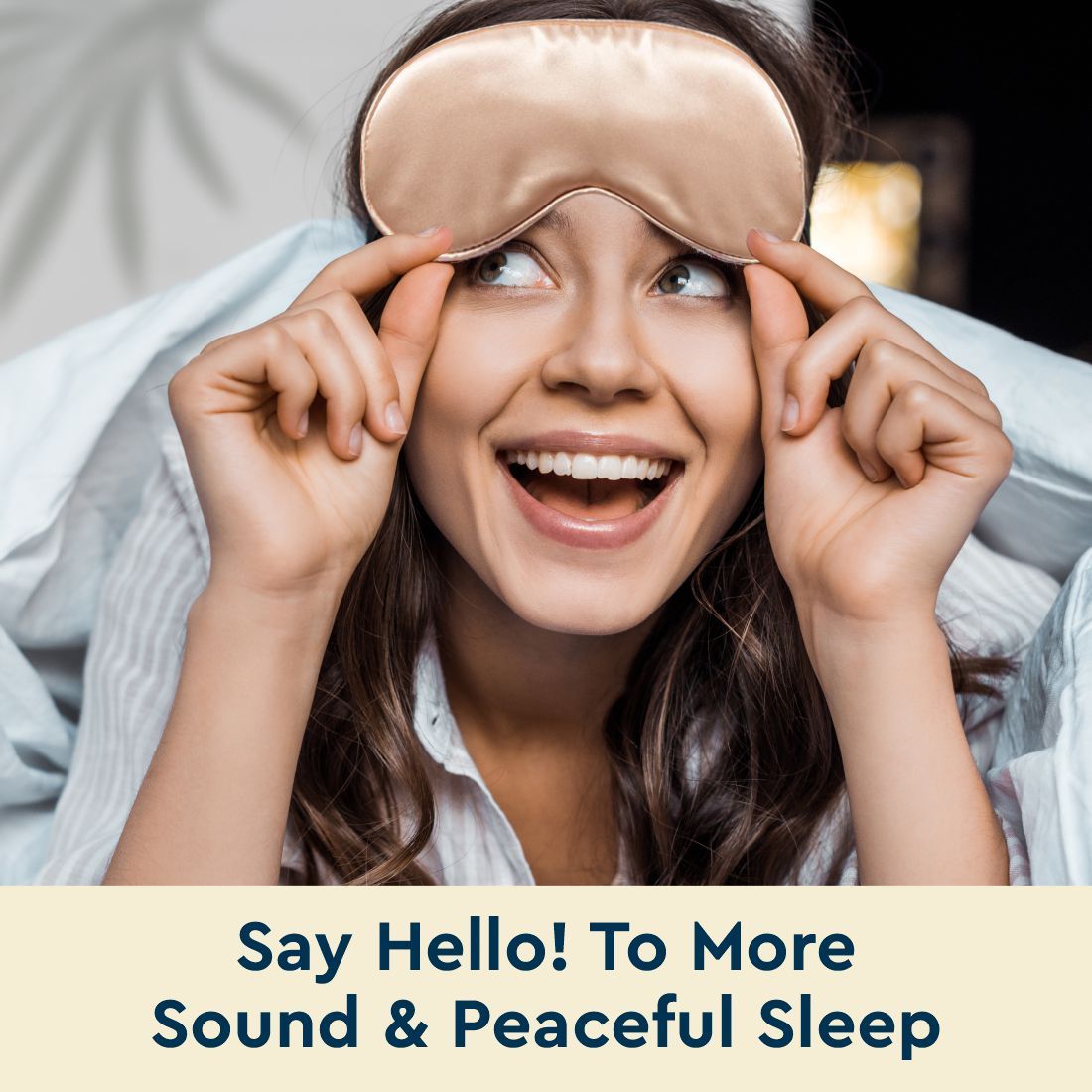 GUBB Satin Eye Mask Golden Beige