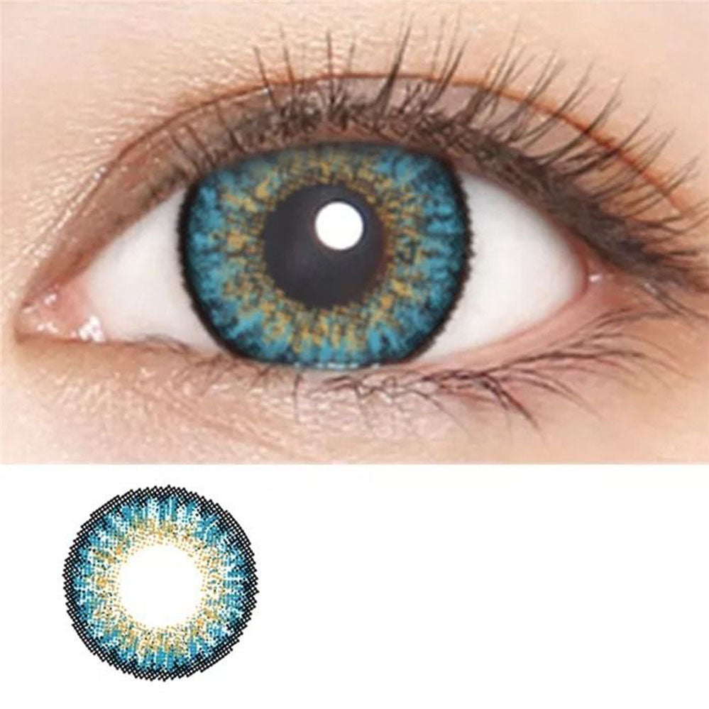 Optify Monthly Colored Contact Lenses Zero Power - Blue
