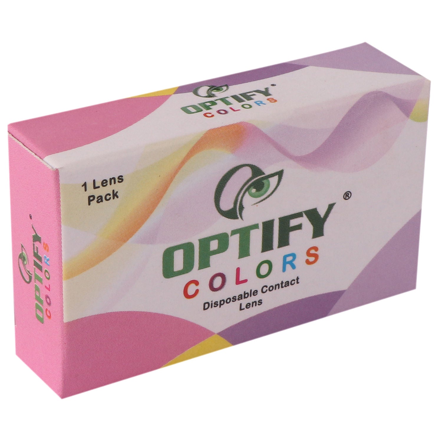 Optify Monthly Colored Contact Lenses Zero Power - Brown
