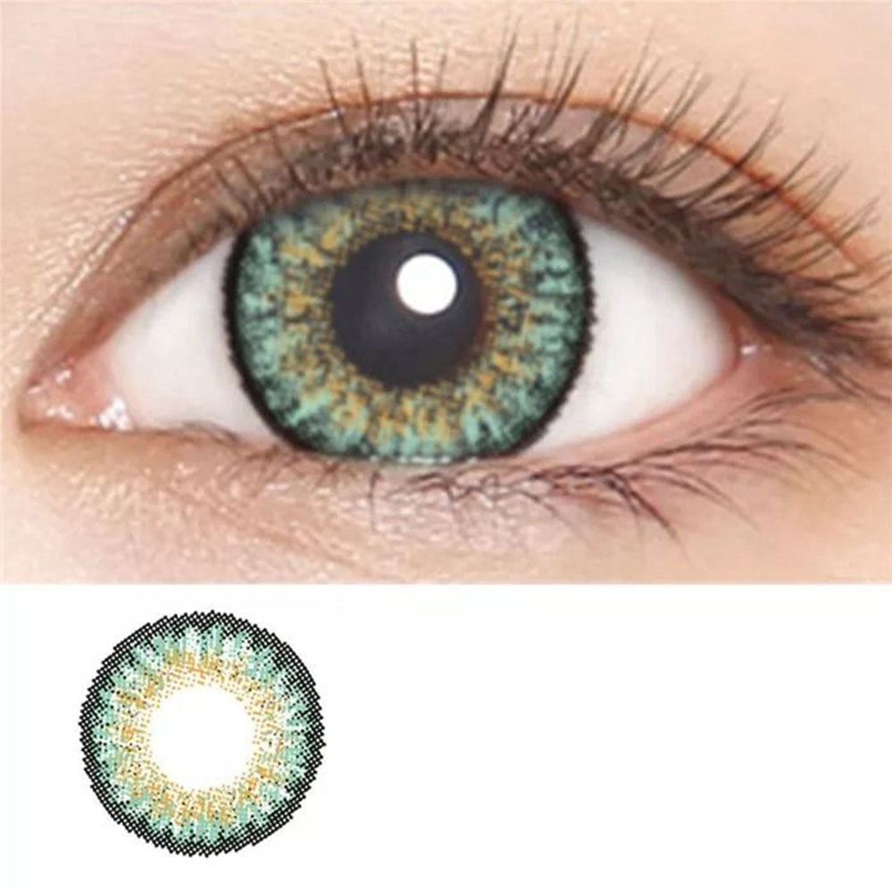 Optify Monthly Colored Contact Lenses Zero Power - Turquoise