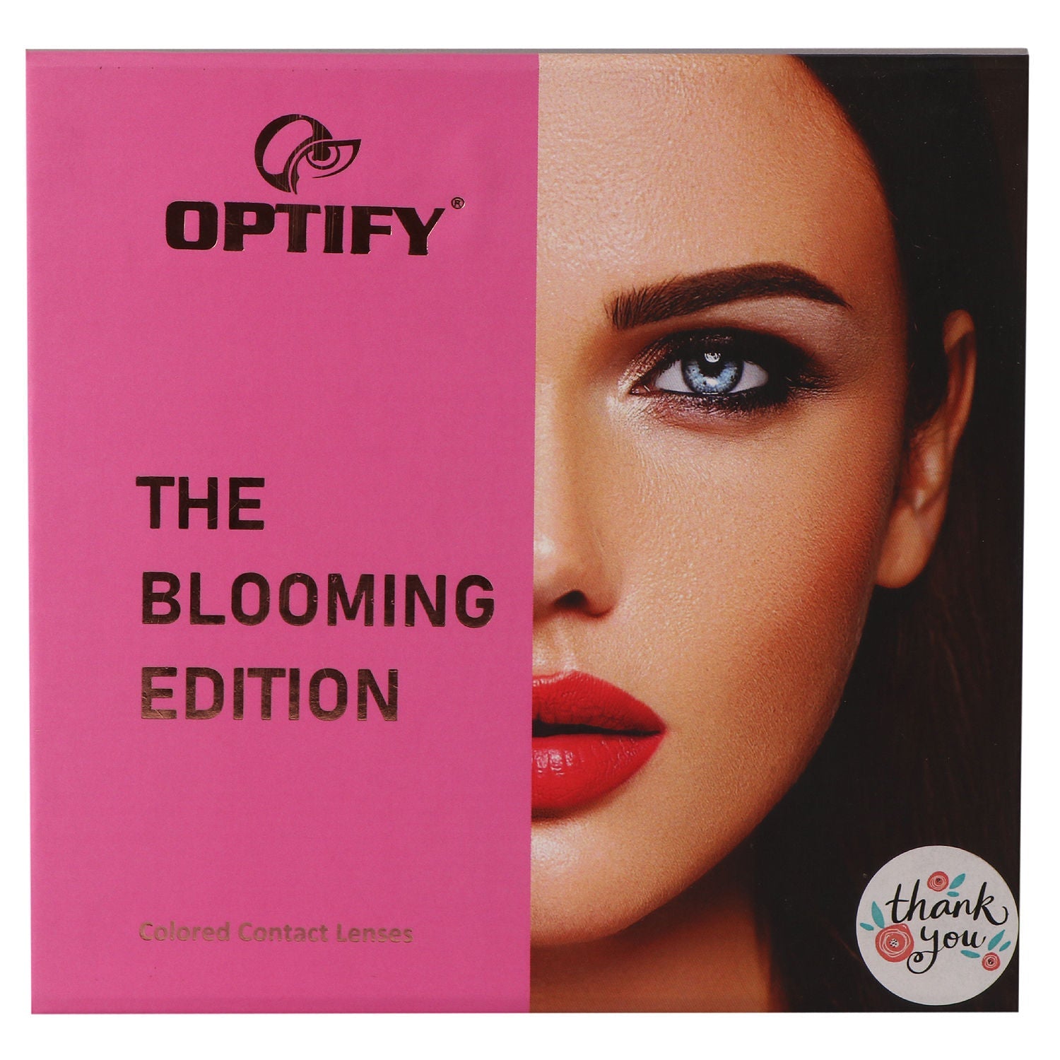 Optify Premium Colored Contact Lenses Zero Power - Grey