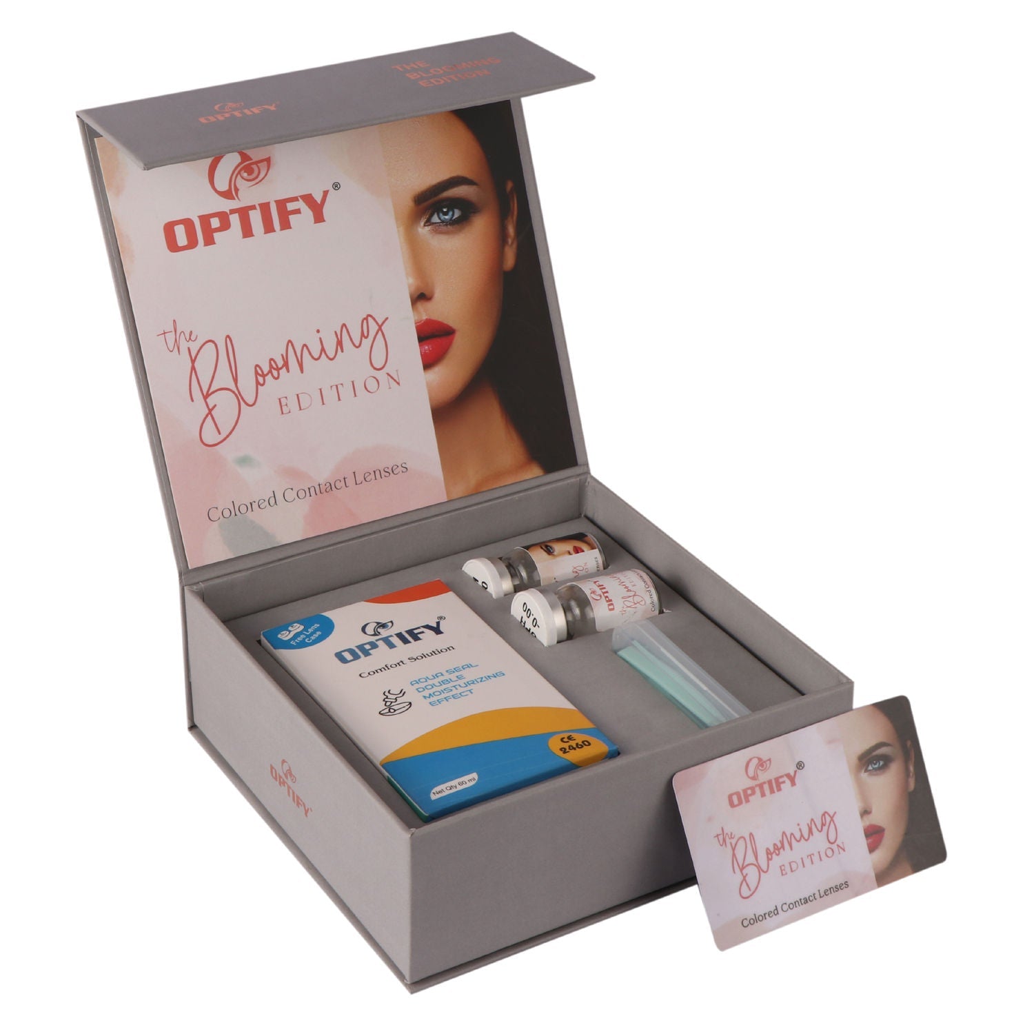 Optify Premium Colored Contact Lenses Zero Power - Brown