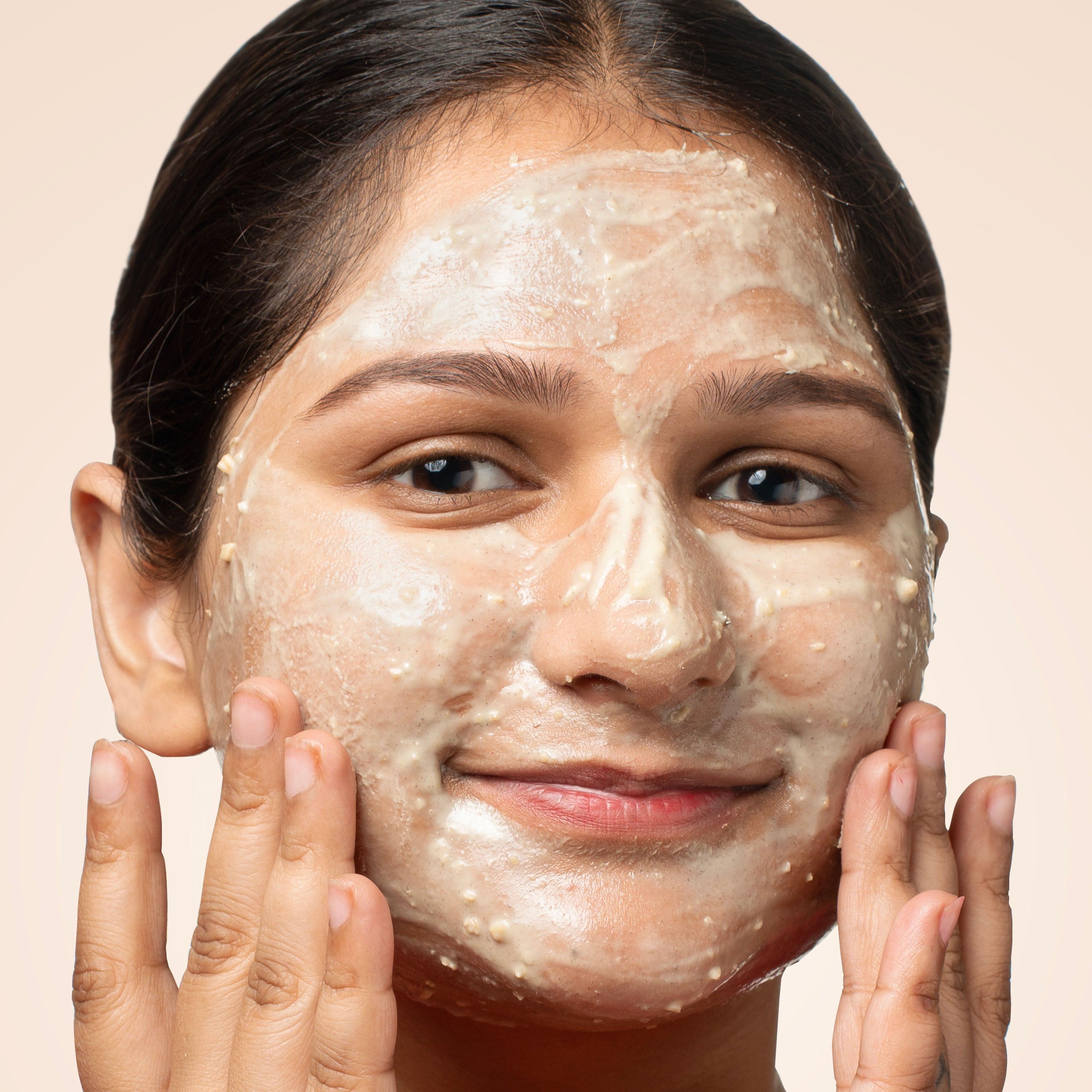 Nat Habit Banana Mulethi Ksheer Lepa, Clay Face Mask for Dry Skin Nourishment, Ayurvedic Face Pack