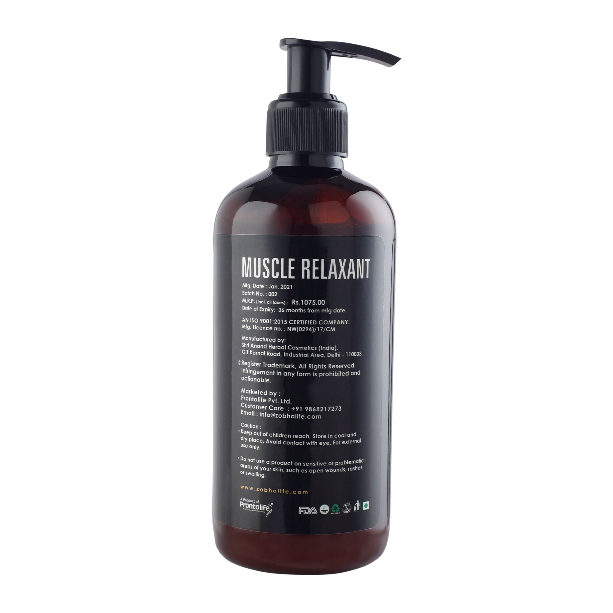 Zobha Muscle Relaxant Body Wash