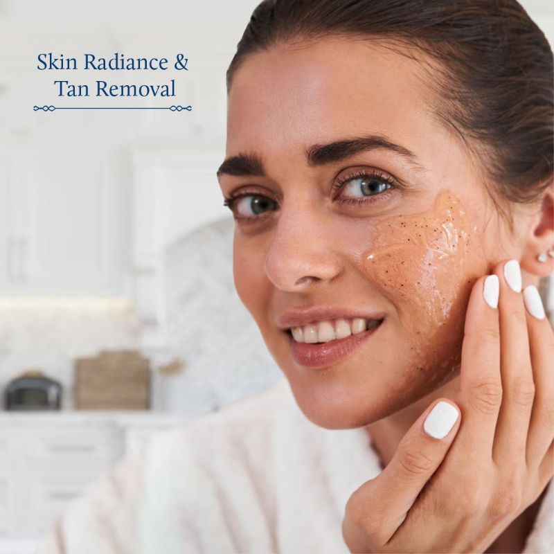 Blue Nectar Almond Oil And Walnut Gel Face Scrub For Glowing Skin