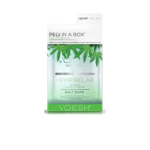 VOESH Deluxe Pedicure In A Box (4 Step) - Cbd Calm
