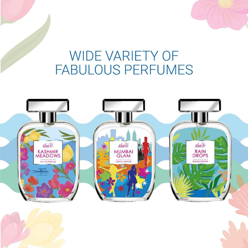 IBA Eau De Perfume - Kashmir Meadows, Long Lasting Floral & Oriental Fragrance for Women