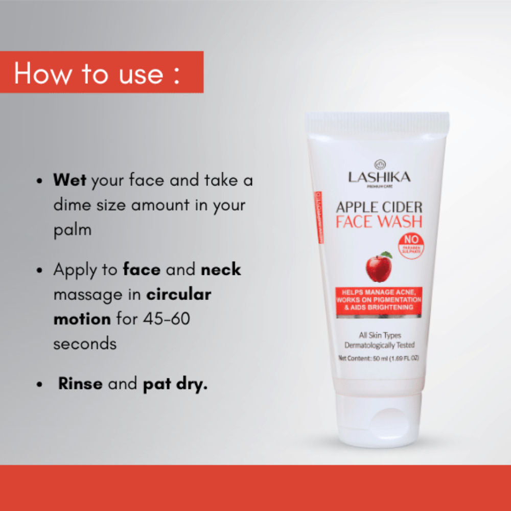 LASHIKA Apple Cider Face Wash