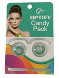 Optify Candy Pack Colored Contact Lenses Zero Power - Turquoise