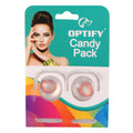 Optify Candy Pack Colored Contact Lenses Zero Power - Red