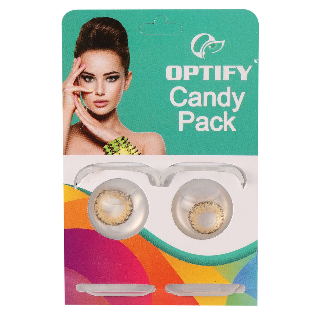Optify Candy Pack Colored Contact Lenses Zero Power - Pure Hazel