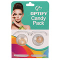 Optify Candy Pack Colored Contact Lenses Zero Power - Honey