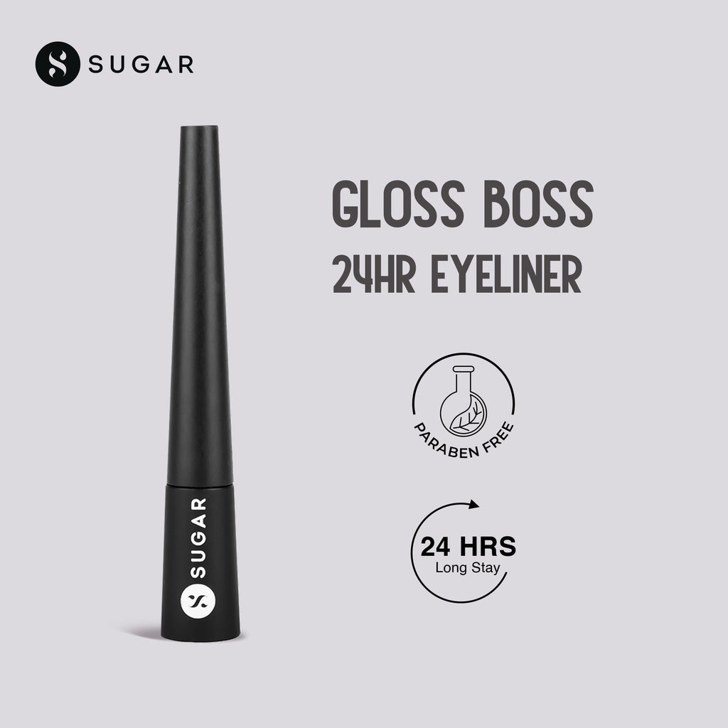 SUGAR Gloss Boss 24HR Eyeliner - 01 Back In Black