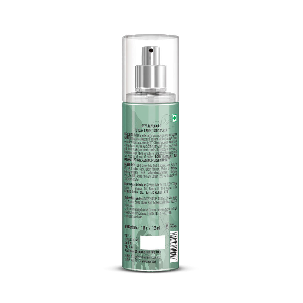 Layer'r Wottagirl! Tuscan Green Body Splash For Her
