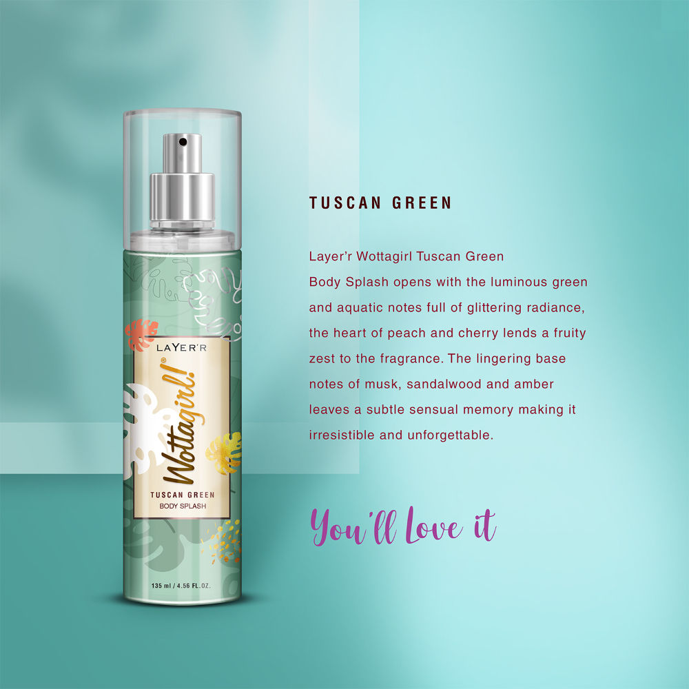 Layer'r Wottagirl! Tuscan Green Body Splash For Her